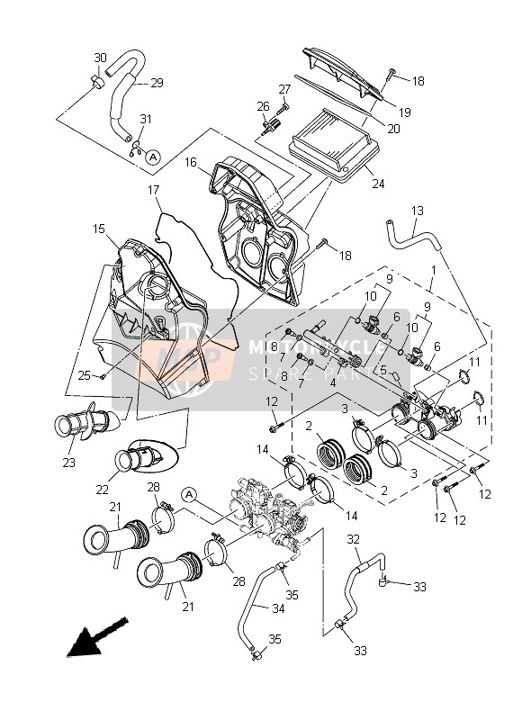 Yamaha XP500 2014 Assunzione per un 2014 Yamaha XP500